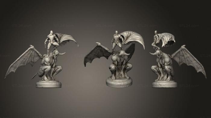 Статуэтки герои, монстры и демоны (Бэтмен 2, STKM_1780) 3D модель для ЧПУ станка